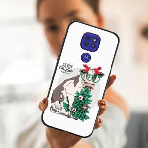 MY ART Kryt s vianočným dizajnom Motorola Moto G9 Play / E7 Plus MERRY CHRISTMAS (074)