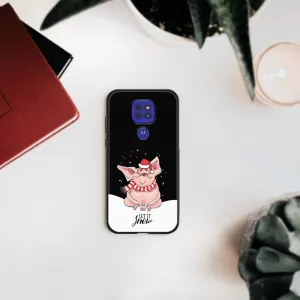 MY ART Kryt s vianočným dizajnom Motorola Moto G9 Play / E7 Plus LET IT SNOW (075)