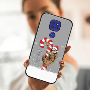MY ART Kryt s vianočným dizajnom Motorola Moto G9 Play / E7 Plus CANDY (076)
