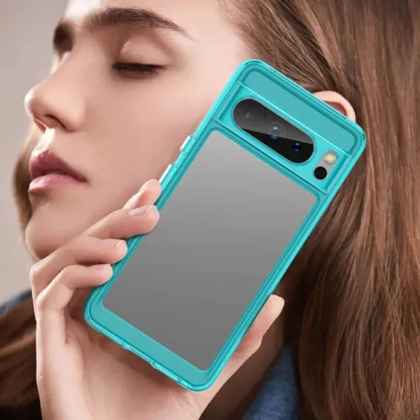 CRYSTAL Ochranný kryt pre Google Pixel 8 Pro tyrkysový