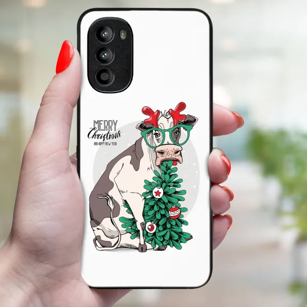 MY ART Kryt s vianočným dizajnom Motorola Moto G52 MERRY CHRISTMAS (074)