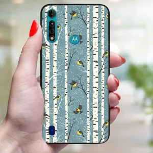 MY ART Kryt s vianočným dizajnom Motorola Moto G8 Power Lite BIRCH (072)
