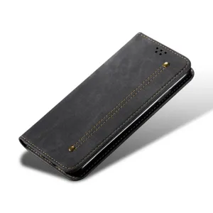 DENIM Peňaženkový kryt pre Oppo A78 čierny