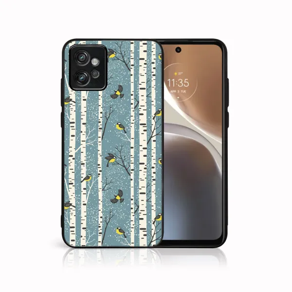 MY ART Kryt s vianočným dizajnom Motorola Moto G32 BIRCH (072)