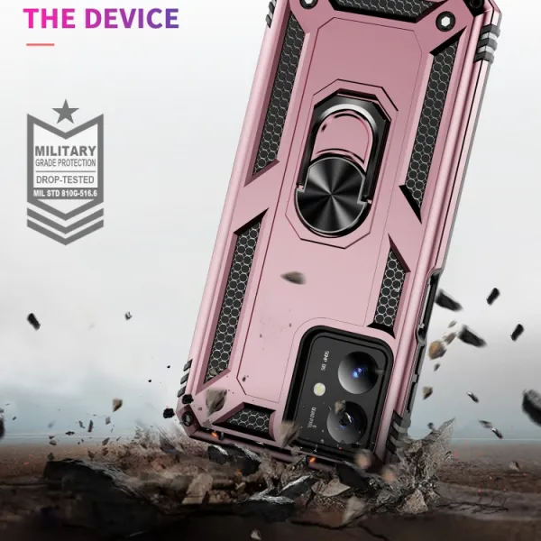 RING Ochranný kryt s držiakom pre Motorola Moto G14 ružový