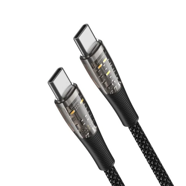 DUZZONA A6 60W Kábel USB Typ-C / USB Typ-C čierny