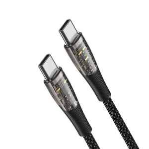 DUZZONA A6 60W Kábel USB Typ-C / USB Typ-C čierny