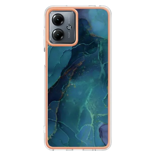 IMD MARBLE Ochranný kryt Motorola Moto G14 GREEN