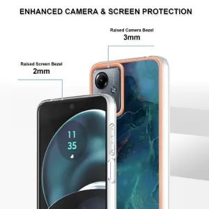 IMD MARBLE Ochranný kryt Motorola Moto G14 GREEN