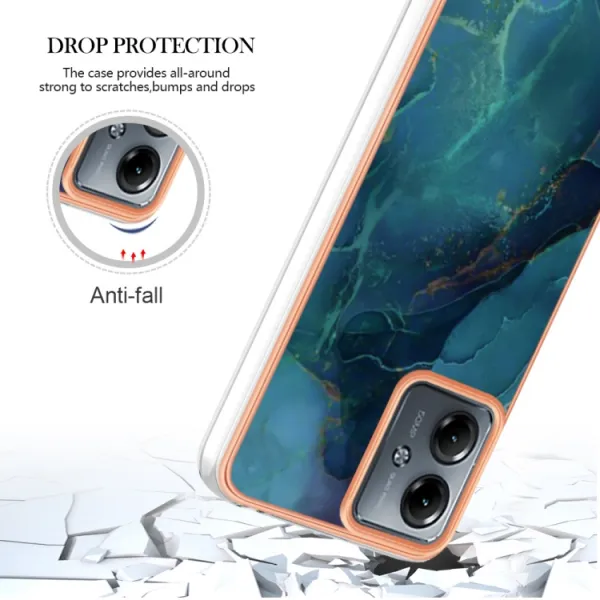 IMD MARBLE Ochranný kryt Motorola Moto G14 GREEN