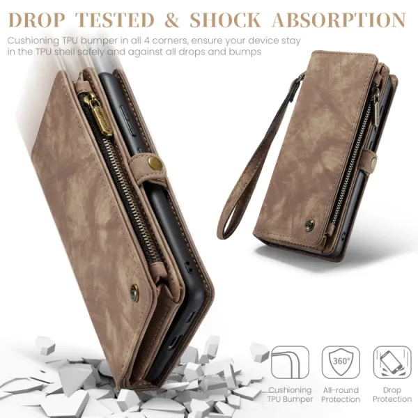 WALLET Ochranný kryt s peňaženkou 2v1 pre Samsung Galaxy S23 FE 5G hnedý