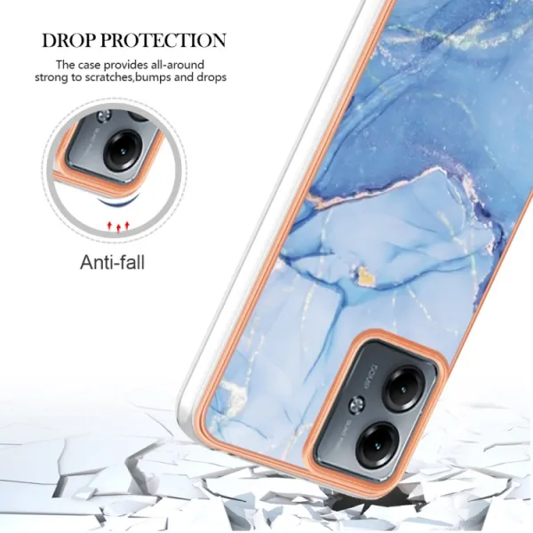 IMD MARBLE Ochranný kryt Motorola Moto G14 BLUE