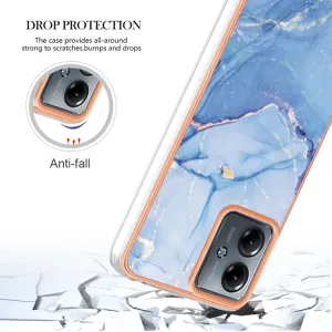 IMD MARBLE Ochranný kryt Motorola Moto G14 BLUE
