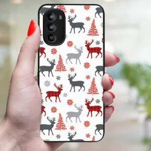 MY ART Kryt s vianočným dizajnom Motorola Moto G52 DEER (068)