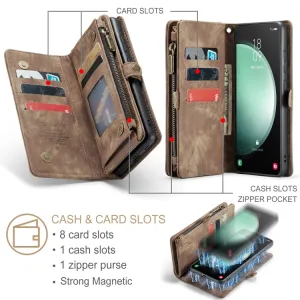 WALLET Ochranný kryt s peňaženkou 2v1 pre Samsung Galaxy S23 FE 5G hnedý