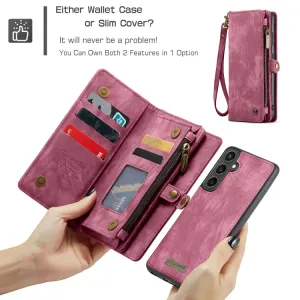 WALLET Ochranný kryt s peňaženkou 2v1 pre Samsung Galaxy S23 FE 5G červený