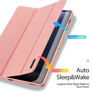 DUX DOMO Zaklápacie puzdro Samsung Galaxy Tab S9 FE+ ružové
