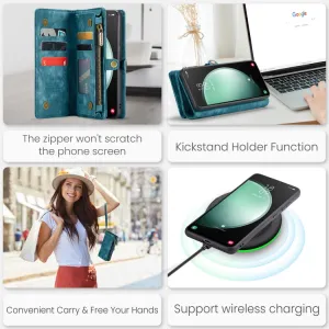 WALLET Ochranný kryt s peňaženkou 2v1 pre Samsung Galaxy S23 FE 5G modrý