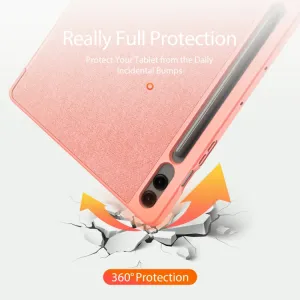 DUX DOMO Zaklápacie puzdro Samsung Galaxy Tab S9 FE+ ružové