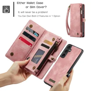 WALLET Ochranný kryt s peňaženkou 2v1 pre Samsung Galaxy S23 FE 5G ružový