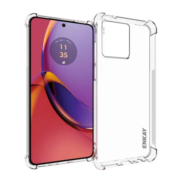 ENKAY AIRBAG Extra odolný kryt Motorola Moto G84 5G priehľadný