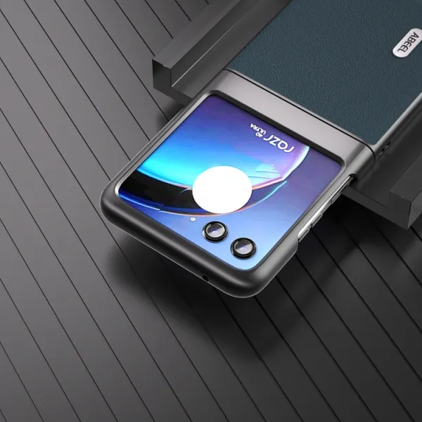 ABEEL LEATHER Obal pre Motorola Razr 40 Ultra zelený
