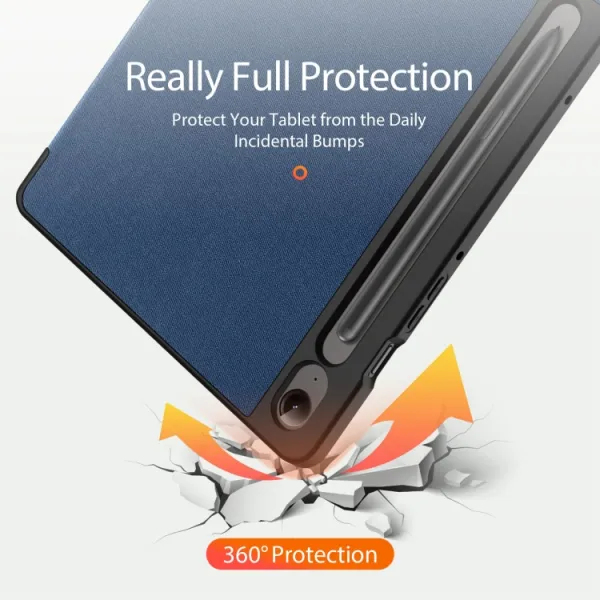 Dux Ducis Domo puzdro na Samsung Galaxy Tab S9 FE, modré