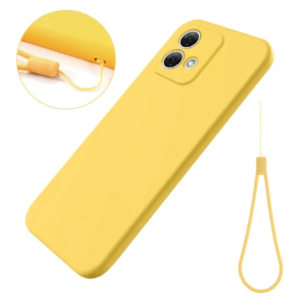 RUBBER Ochranný kryt pre Motorola Moto G84 5G žltý