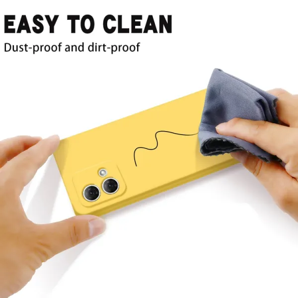 RUBBER Ochranný kryt pre Motorola Moto G84 5G žltý