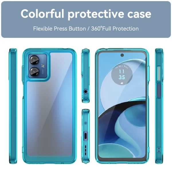 CRYSTAL Ochranný kryt pre Motorola Moto G14 tyrkysový