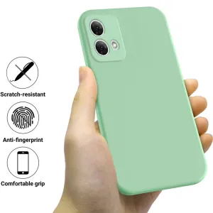 RUBBER Ochranný kryt pre Motorola Moto G84 5G zelený
