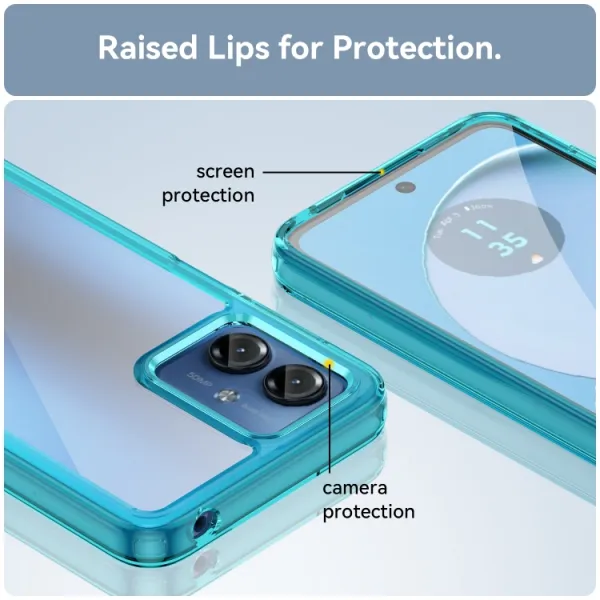 CRYSTAL Ochranný kryt pre Motorola Moto G14 tyrkysový