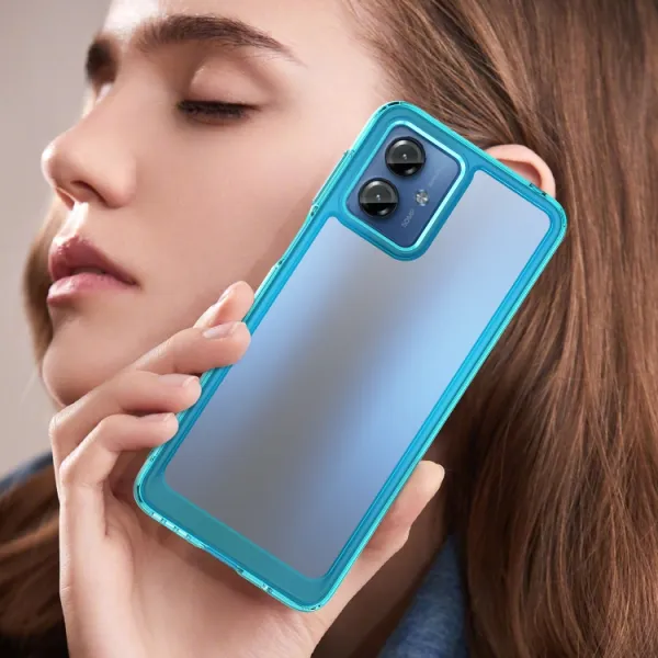 CRYSTAL Ochranný kryt pre Motorola Moto G14 tyrkysový