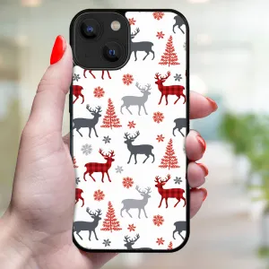 MY ART Kryt s vianočným dizajnom Apple iPhone 14 DEER (068)
