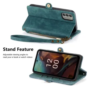 GEOM Peňaženkové puzdro pre Nokia XR21 zelené