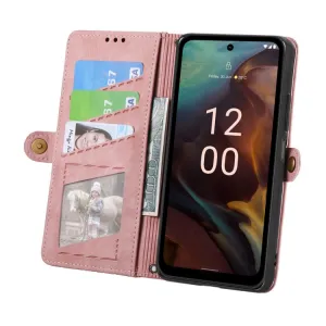 GEOM Peňaženkové puzdro pre Nokia XR21 ružové