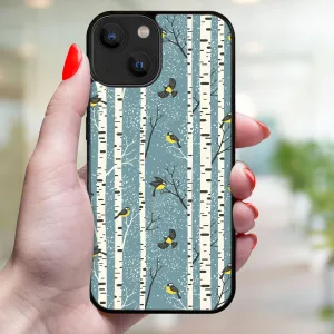 MY ART Kryt s vianočným dizajnom Apple iPhone 14 BIRCH (072)