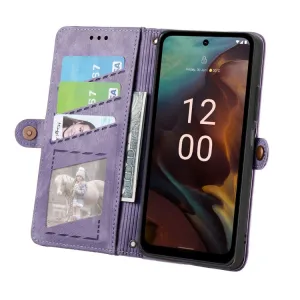 GEOM Peňaženkové puzdro pre Nokia XR21 fialové