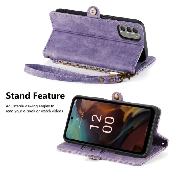 GEOM Peňaženkové puzdro pre Nokia XR21 fialové