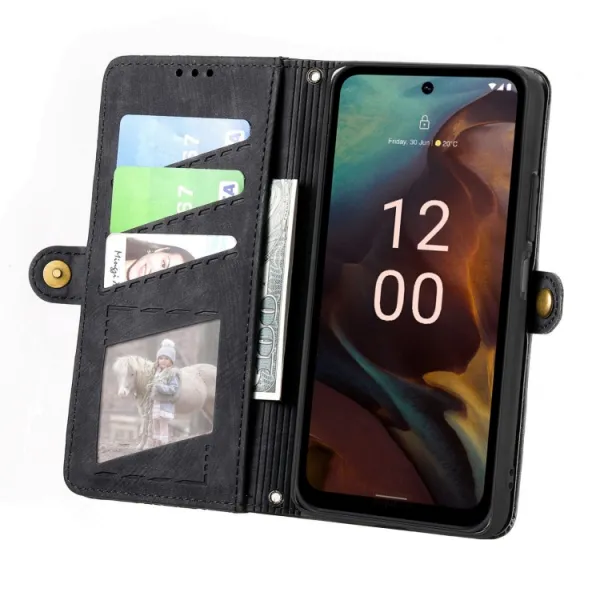 GEOM Peňaženkové puzdro pre Nokia XR21 čierne