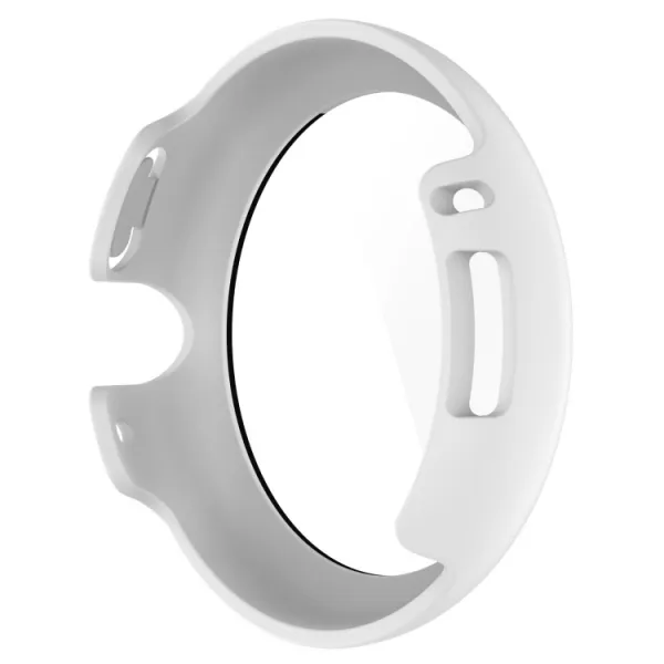 PC FULL COVER Plastový kryt so sklom pre Google Pixel Watch / Pixel Watch 2 biely