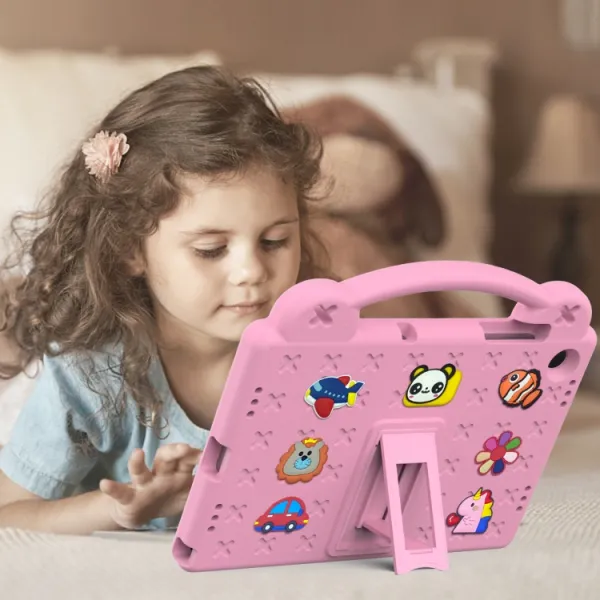 FANY Detský obal na tablet pre Samsung Galaxy Tab A9+ ružový