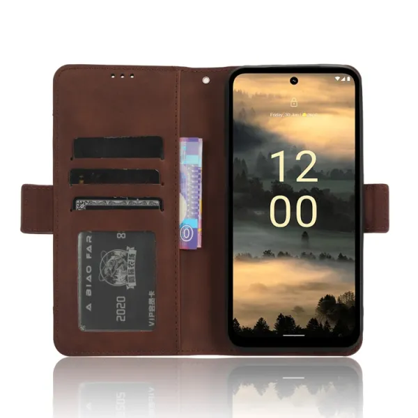 SLOT Peňaženkový obal pre Nokia XR21 hnedý