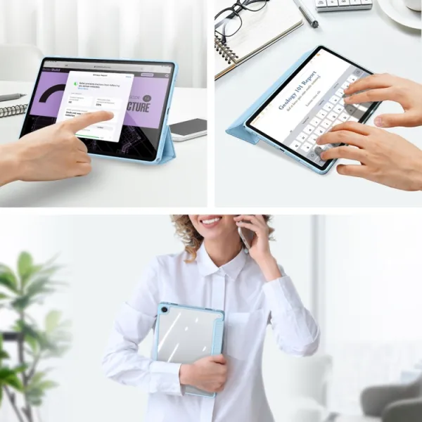 DUX TOBY Flipové puzdro pre Samsung Galaxy Tab A9+ / Galaxy Tab A11+  modré