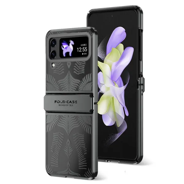 WINGS Ochranný kryt pre Samsung Galaxy Z Flip4 5G čierny