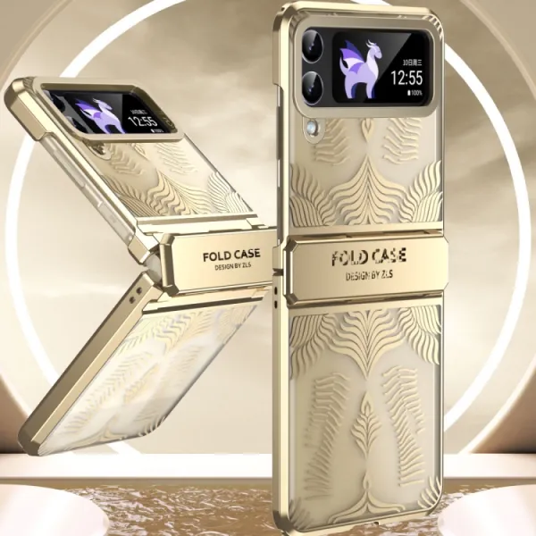 WINGS Ochranný kryt pre Samsung Galaxy Z Flip4 5G čierny