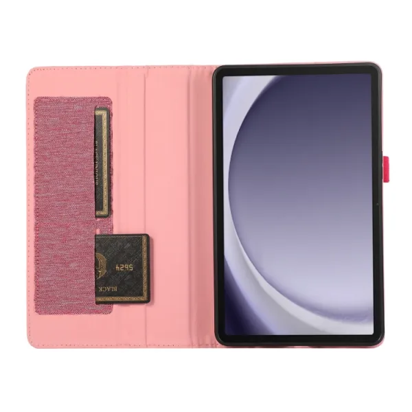 FABRIC Zaklápací kryt pre Samsung Galaxy Tab A9 ružový