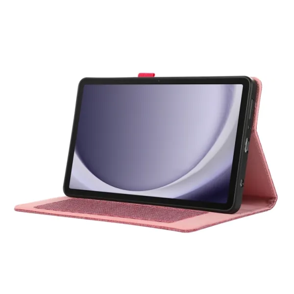 FABRIC Zaklápací kryt pre Samsung Galaxy Tab A9 ružový