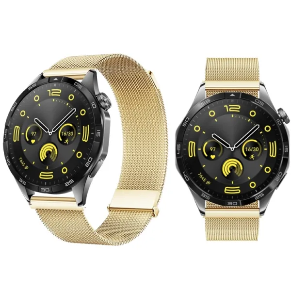 MILANESE Kovový remienok Huawei Watch GT 4 46mm zlatý