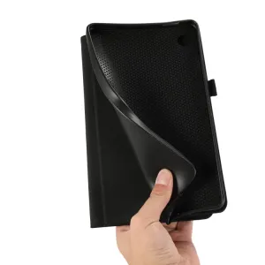 FABRIC Zaklápací obal pre Samsung Galaxy Tab A9+ červený